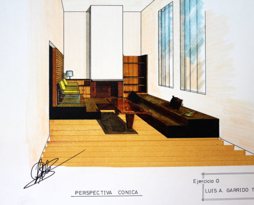 Diseño de Casa Cubo. Interior. Luis De Garrido con 17 años de edad